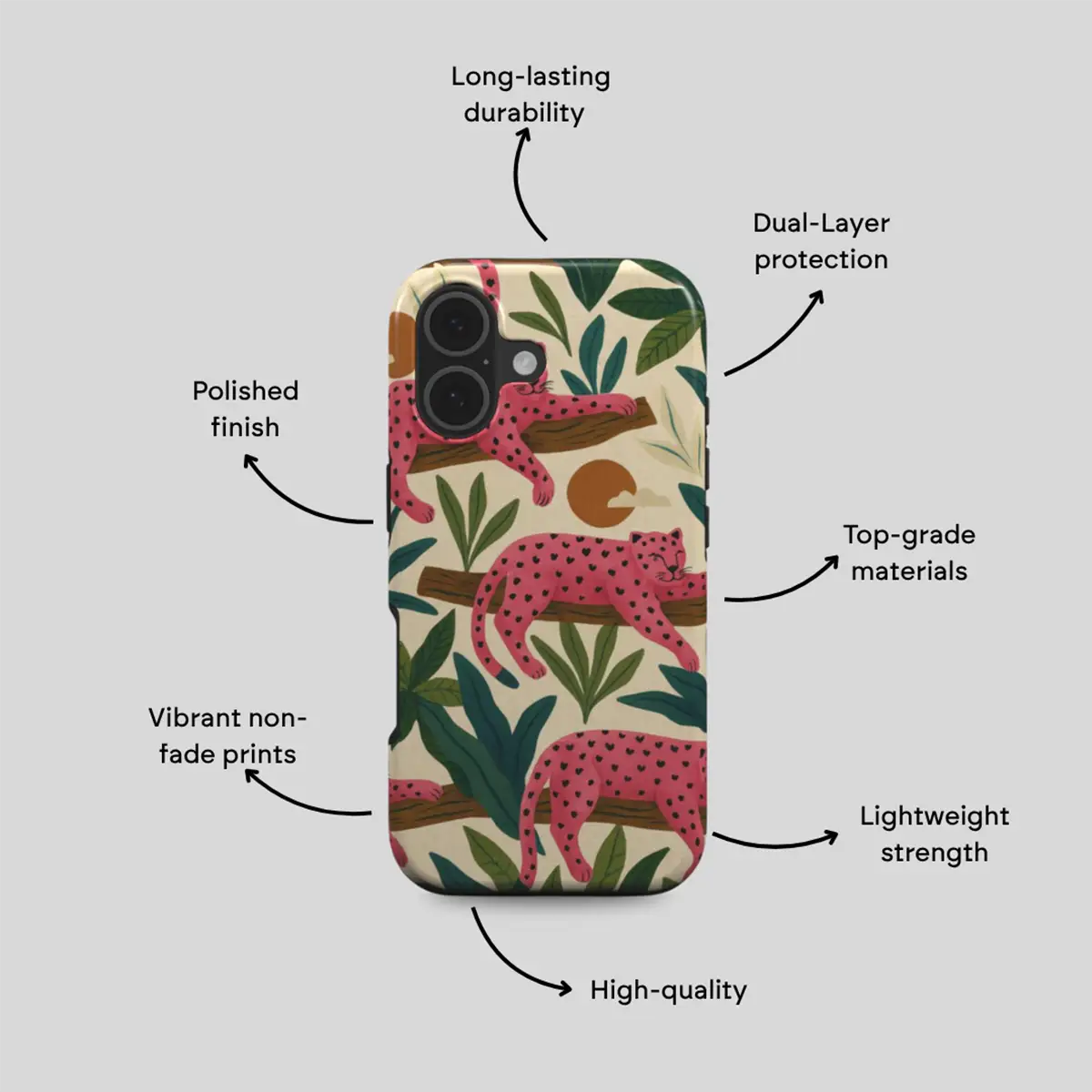 KUVOA Tough Phone Case product and material detail 2